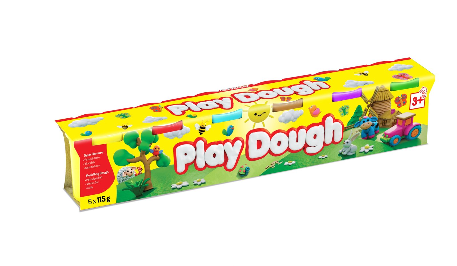 10 parmak 6 Renk Play dough Oyun hamuru